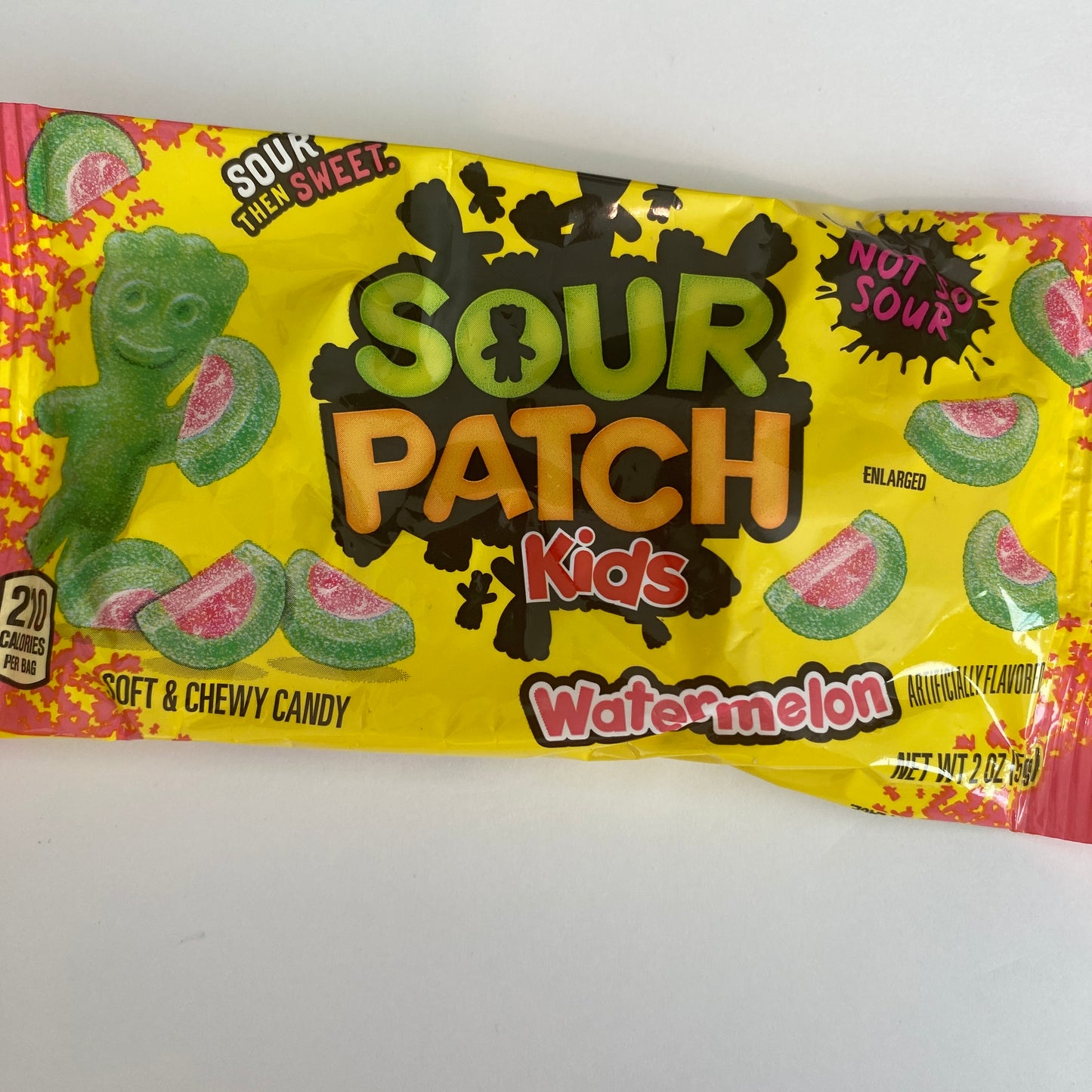 Warheads Sours, Sour Patch Kids, and Trolli Sour Gummies, Oscar Mayer Hot dog gummy