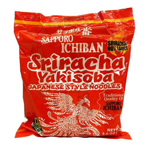 SAPPORO ICHIBAN  Sriracha Yakisoba, Japanese Style Noodles